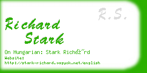 richard stark business card